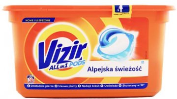 VIZIR GO PODS ALPINE FRESH  38 KAPSUŁKI PIORĄCE