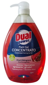 Dual Power Skoncentrowany Płyn Do Naczyń Aloe & Pomegranate Pompka (1L)  EAN 8054633830710