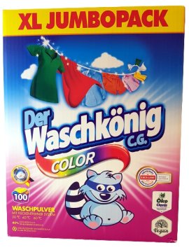 DER WASCHKÖNIG 6KG PROSZEK DO PRANIA  COLOR  BOX 