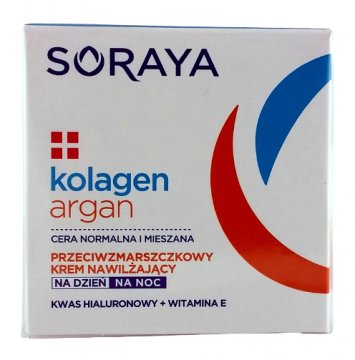 Soraya Krem Kolagen Argan Przeciwzmarszczkowy Nawilżający  Dzień/Noc (50ml)  EAN:5901045063126