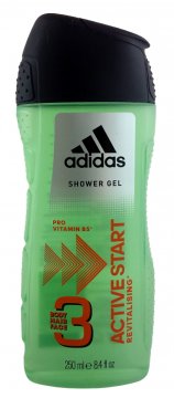 ADIDAS SHOWER GEL ACTIVE START 3IN1 MEN (250ML)
