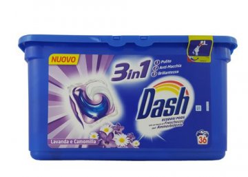 DASH CAPS 3IN1 LAVENDER&CHAMONILE (36PCS)