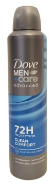 Dove Dezodorant Men Advanced Care 72h Clean Comfort (250ml) EAN:8886304600496