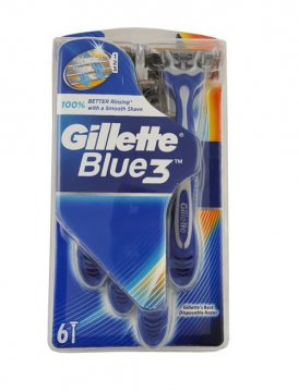 GILLETTE BLUE 3  (6 ШТУК)