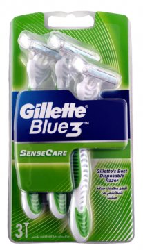GILLETTE  BLUE 3 SENSITIVE (3 PCS )