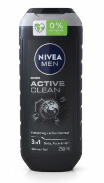 Nivea Shower Gel 250ml For Men Active Clean (250ml) EAN:9005800243283