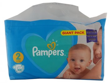PAMPERS NEW GP MINI NR 2 (100 SZT) (4-8KG)