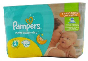 Pampers Gp Mini Nr 2 Pieluszki (100 szt) (4-8kg) EAN:8001090949370