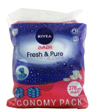 Nivea Baby Fresh&Pure Chusteczki (6x63szt) EAN:4005900474377