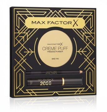 Max Factor Gift Set Creme Puff Puder Matowy+2000 Calorie Tusz Do Rzęs+ Kredka Do Oczu EAN:3616306379220